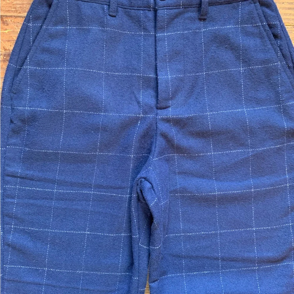 Gap Relaxed Taper Wool Blend Dress pants Men's Plaid New - Picture 7 of 10